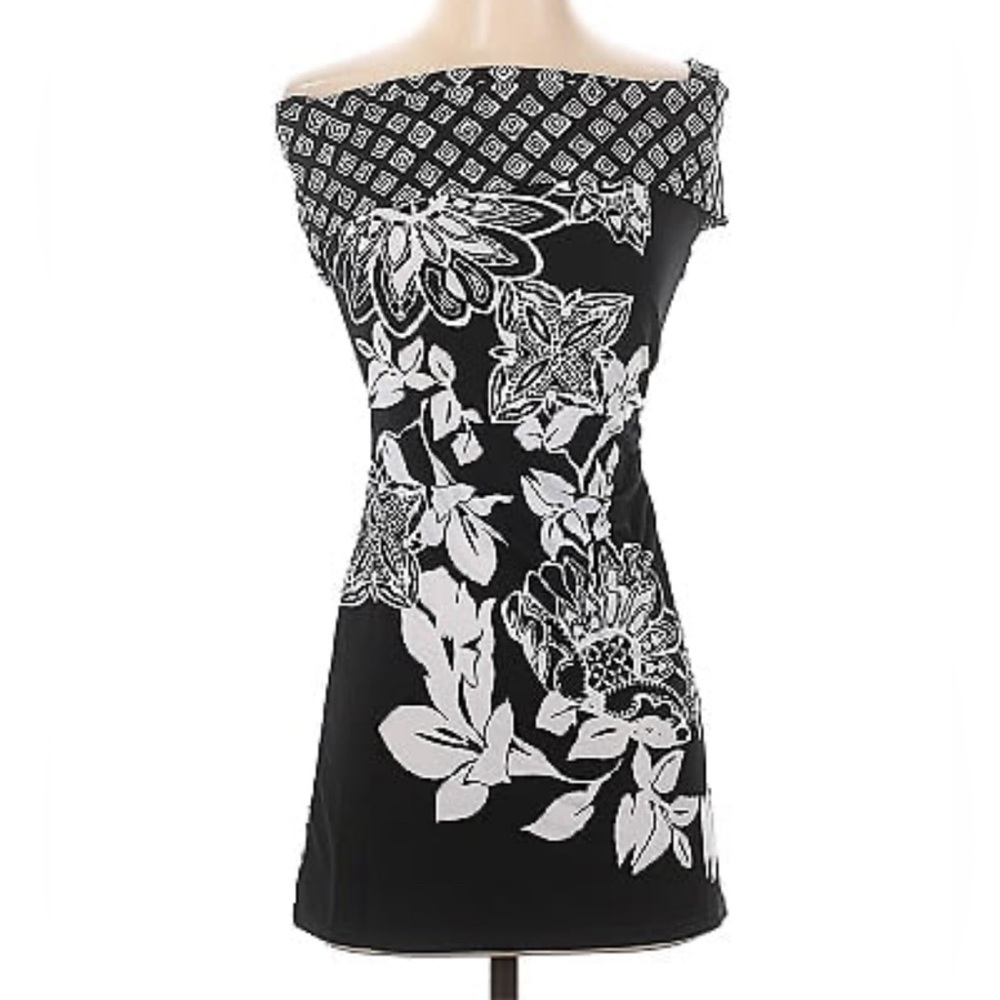 WHBM Floral Tunic Tank Blouse White House Black Market Size Large - Picture 3 of 6